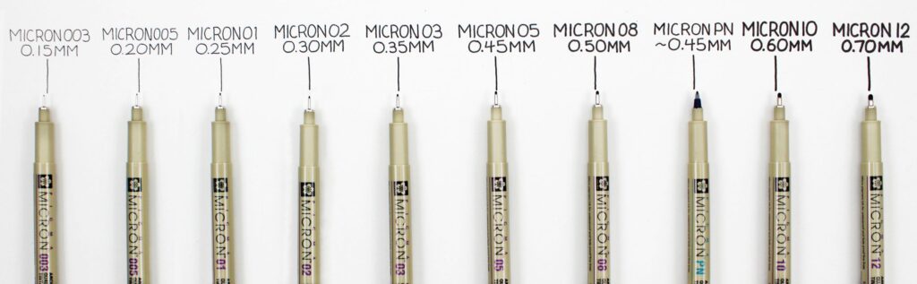 Reviewed - Sakura Pigma Micron Pens » Mega Pencil