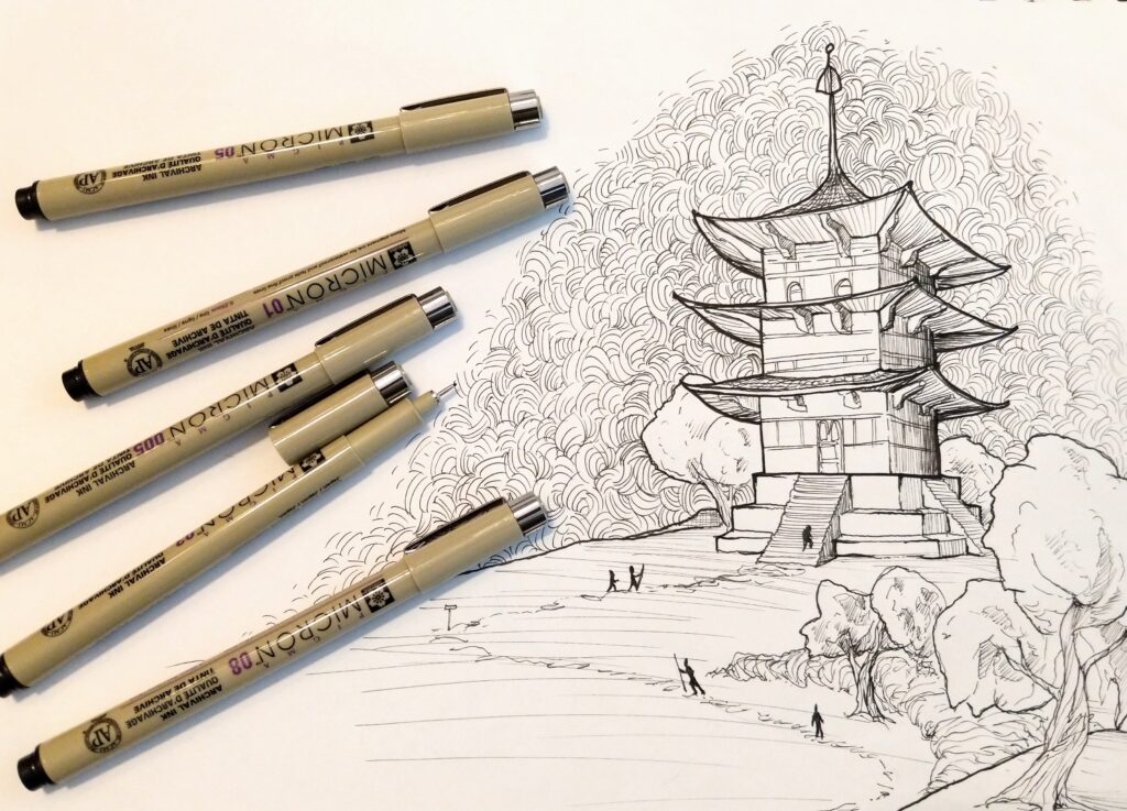 sakura pigma micron pen art