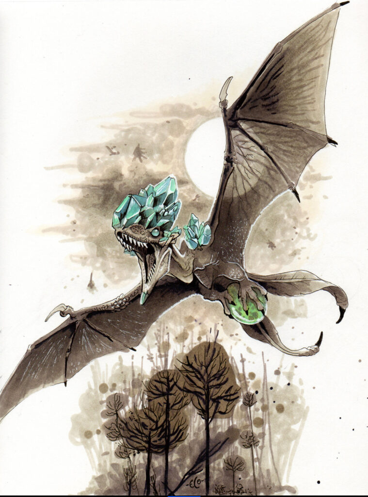 Emiliano Eco Ortega crystal dragon art