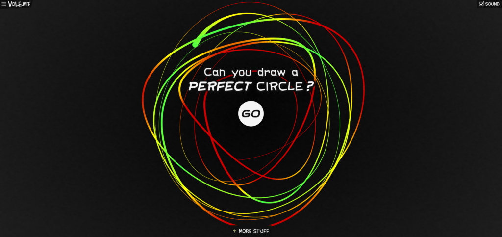 draw a perfect circle game