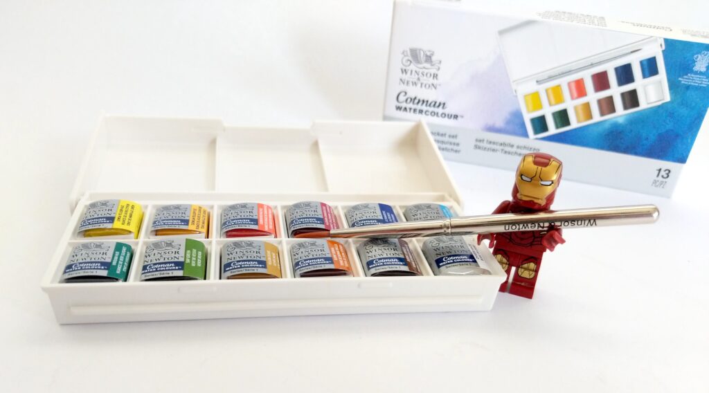 pocket sized watercolor paint set