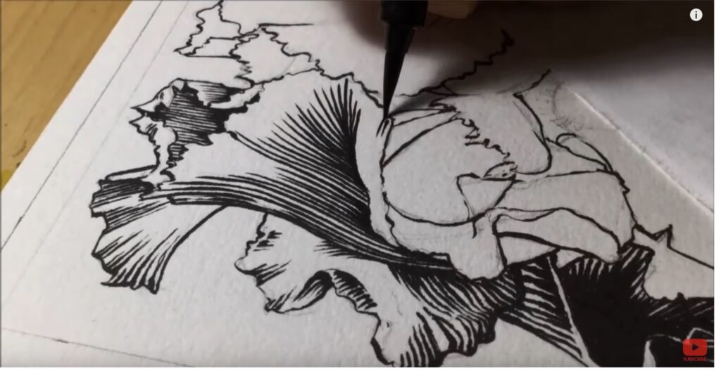 How to Draw Using a Pentel Brush Pen » Mega Pencil