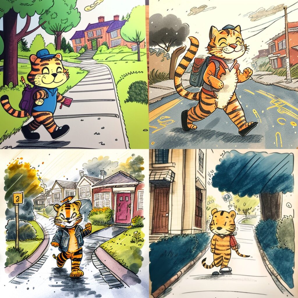 ai generated childrens book illustration designs
