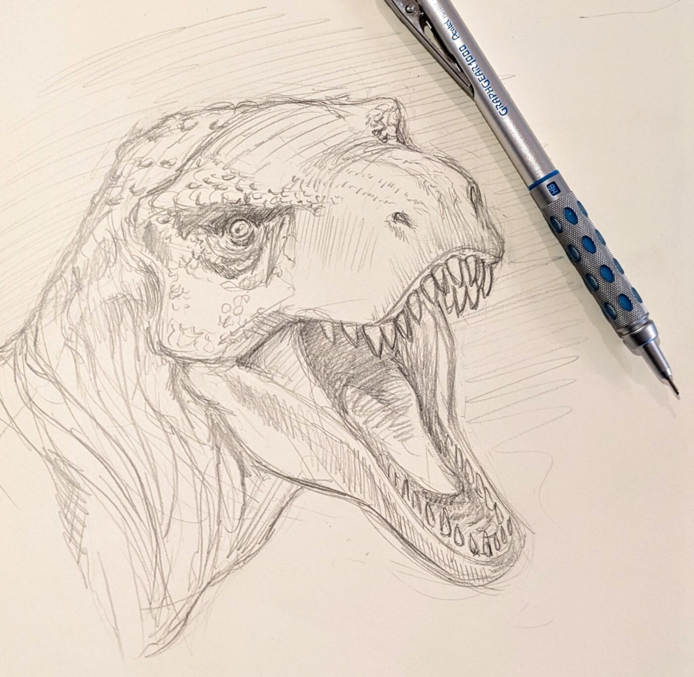 Creating a T-Rex with Copic Multiliner SP Pens » Mega Pencil