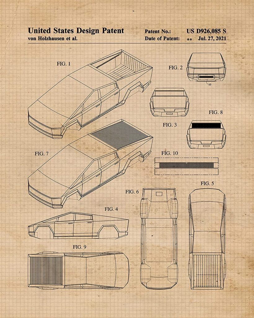 cybertruck blueprints