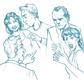 how to draw people talking