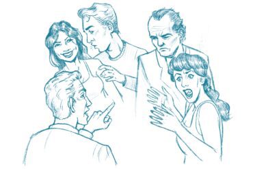 how to draw people talking