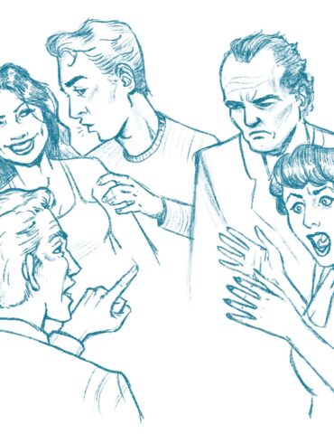 how to draw people talking